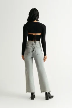 Tobi Isabella Knit Corset Top And Bolero Shrug Set