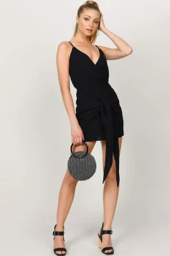 Tobi Isabella Plunging Wrap Mini Dress -