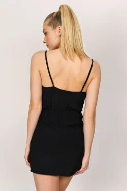 Tobi Isabella Plunging Wrap Mini Dress -