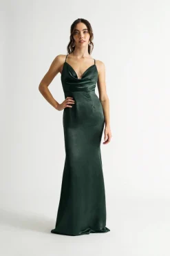 Tobi Isabella Satin Mermaid Maxi Dress -