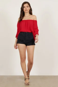 Tobi It's Alright Off The Shoulder Blouse -