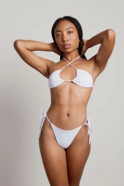 Tobi Itty Bitty Strappy Bikini Set - White