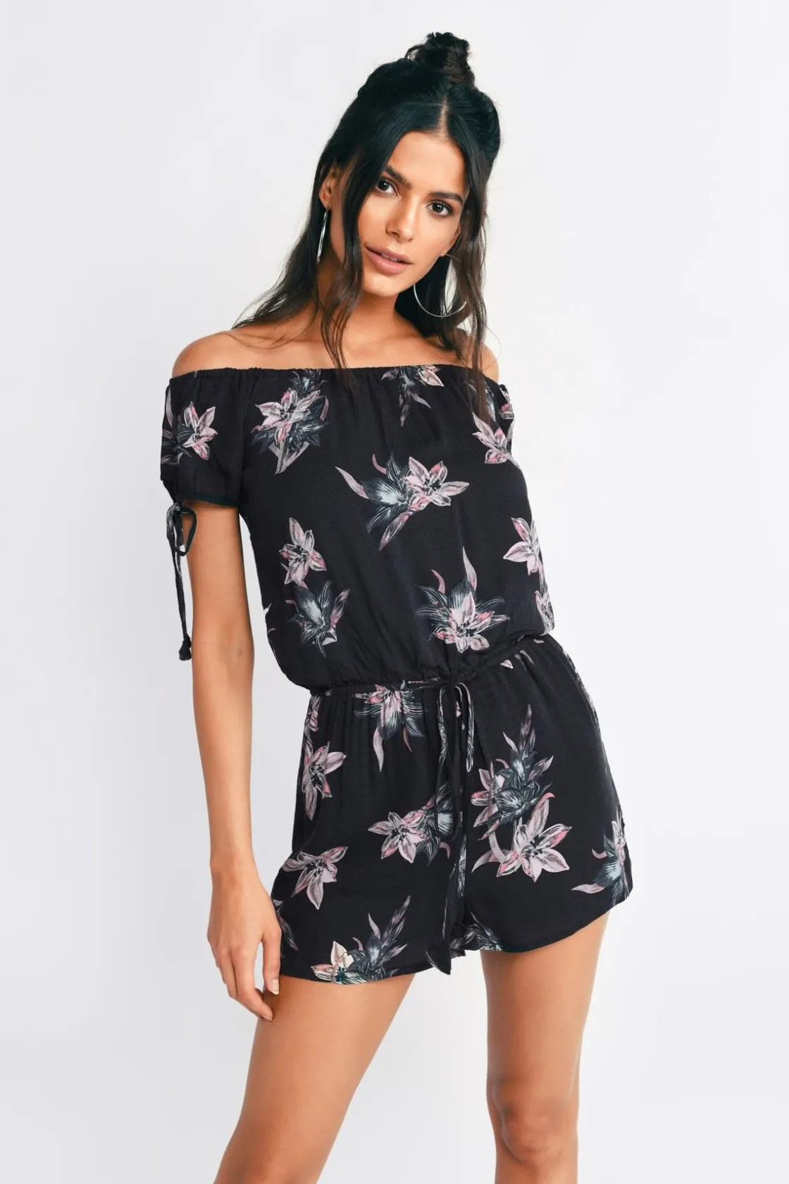 Tobi Ivy Off The Shoulder Romper -