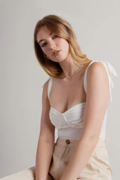 Tobi Jacques Corset Bodysuit - Brown