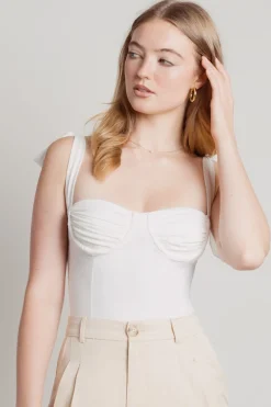 Tobi Jacques Corset Bodysuit - Brown