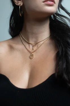 Tobi Ja'dame Rosary Layered Necklace -