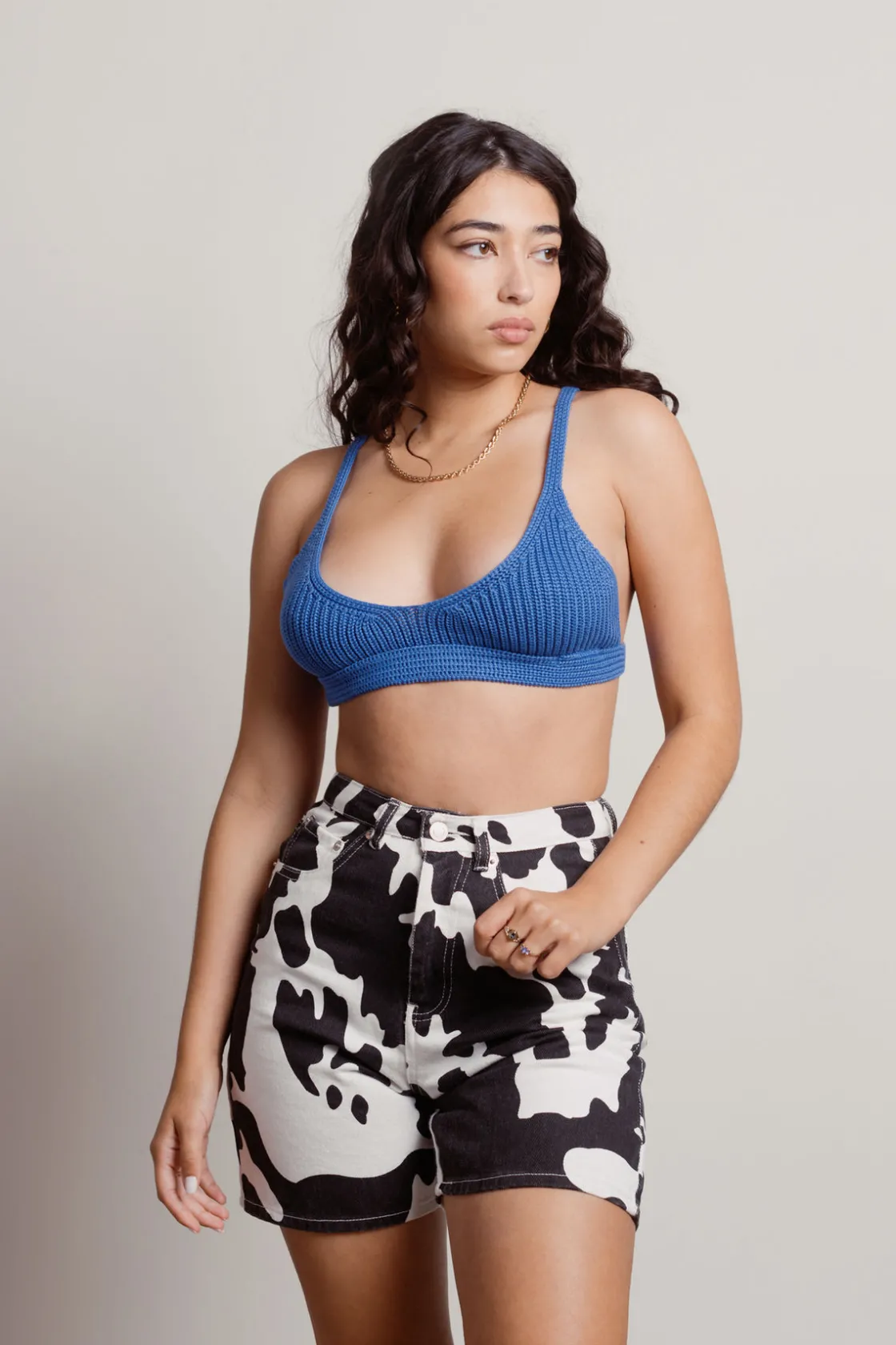 Tobi Jaded Crop Top - Tan