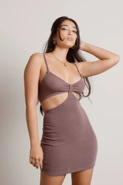Tobi Jayde Cutout Bodycon Mini Dress - Black