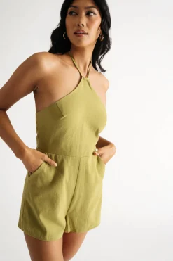 Tobi Jeanine Halter Romper -