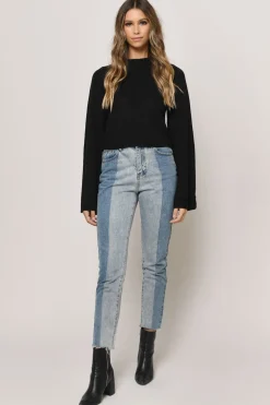 Tobi Jeannie Crop Top - Black