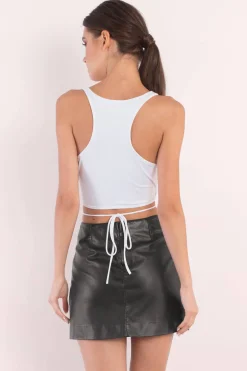 Tobi Jennifer Crop Top - White