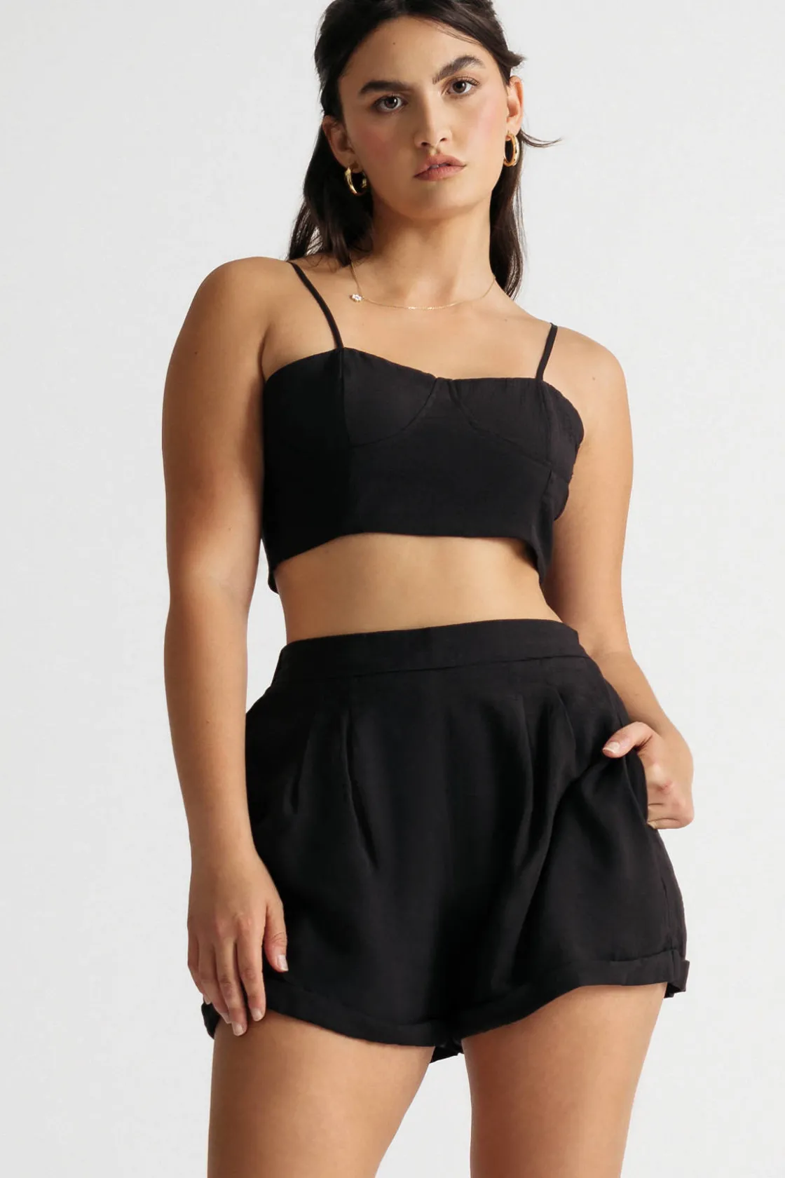 Tobi Jennifer Crop Top And Short Set -