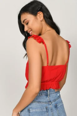 Tobi Jessica Crop Top - Light Blush