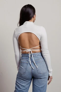 Tobi Jessie Crop Top - White