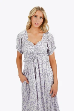 Tobi Jillian Floral Ruffle Maxi Dress -