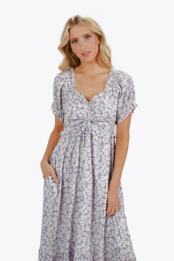 Tobi Jillian Floral Ruffle Maxi Dress -