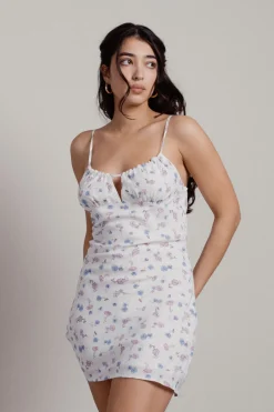 Tobi Joi Floral Open Back Mini Dress -