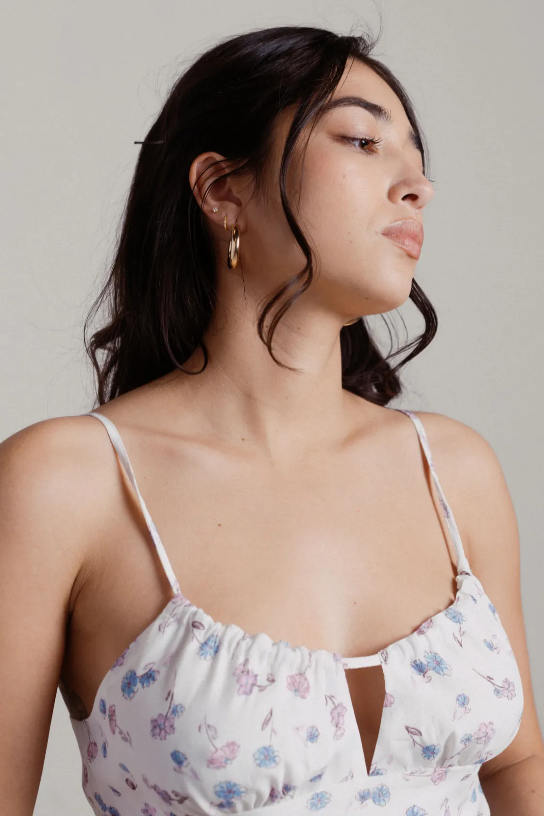 Tobi Joi Floral Open Back Mini Dress -