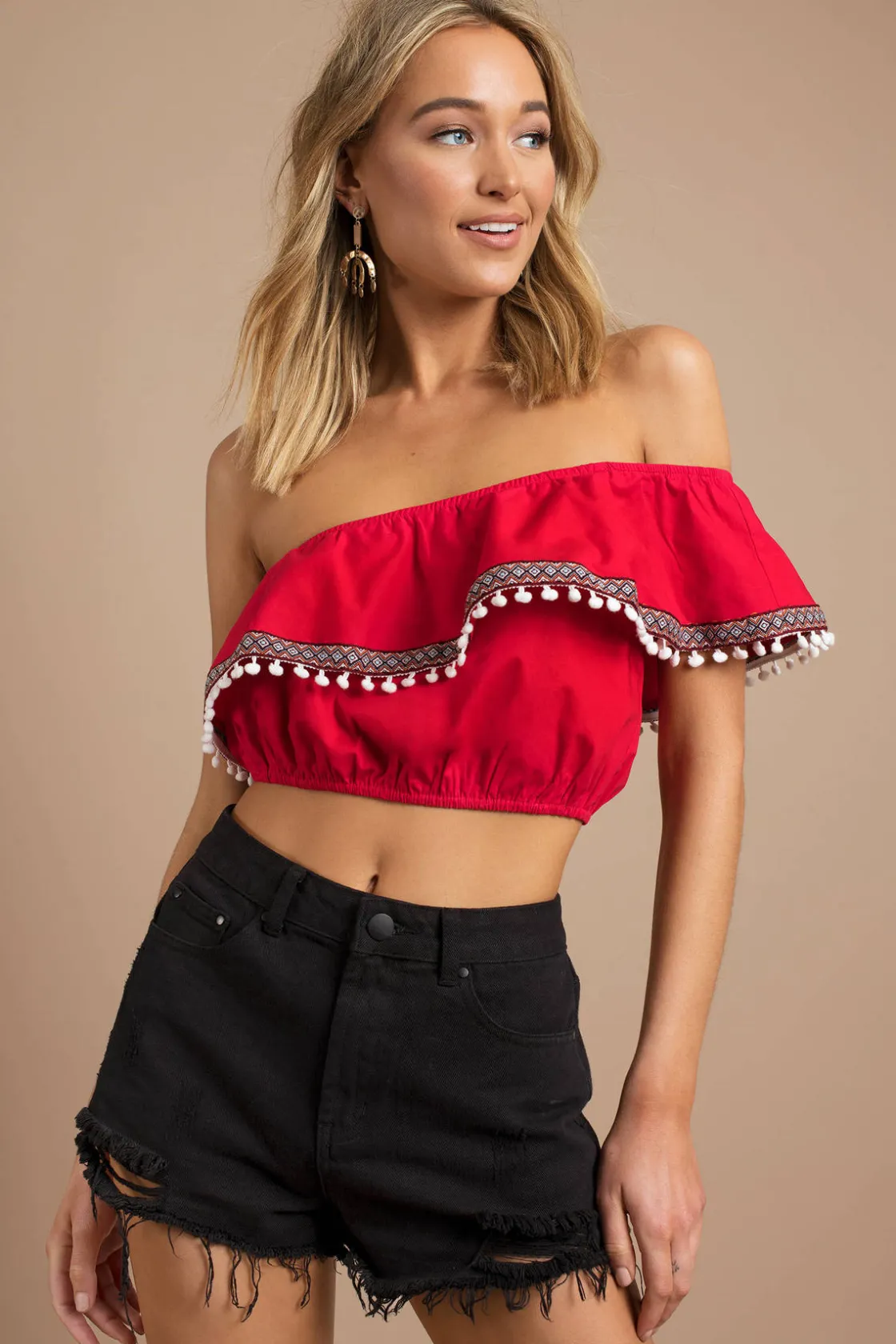 Tobi Judy Crop Top - White