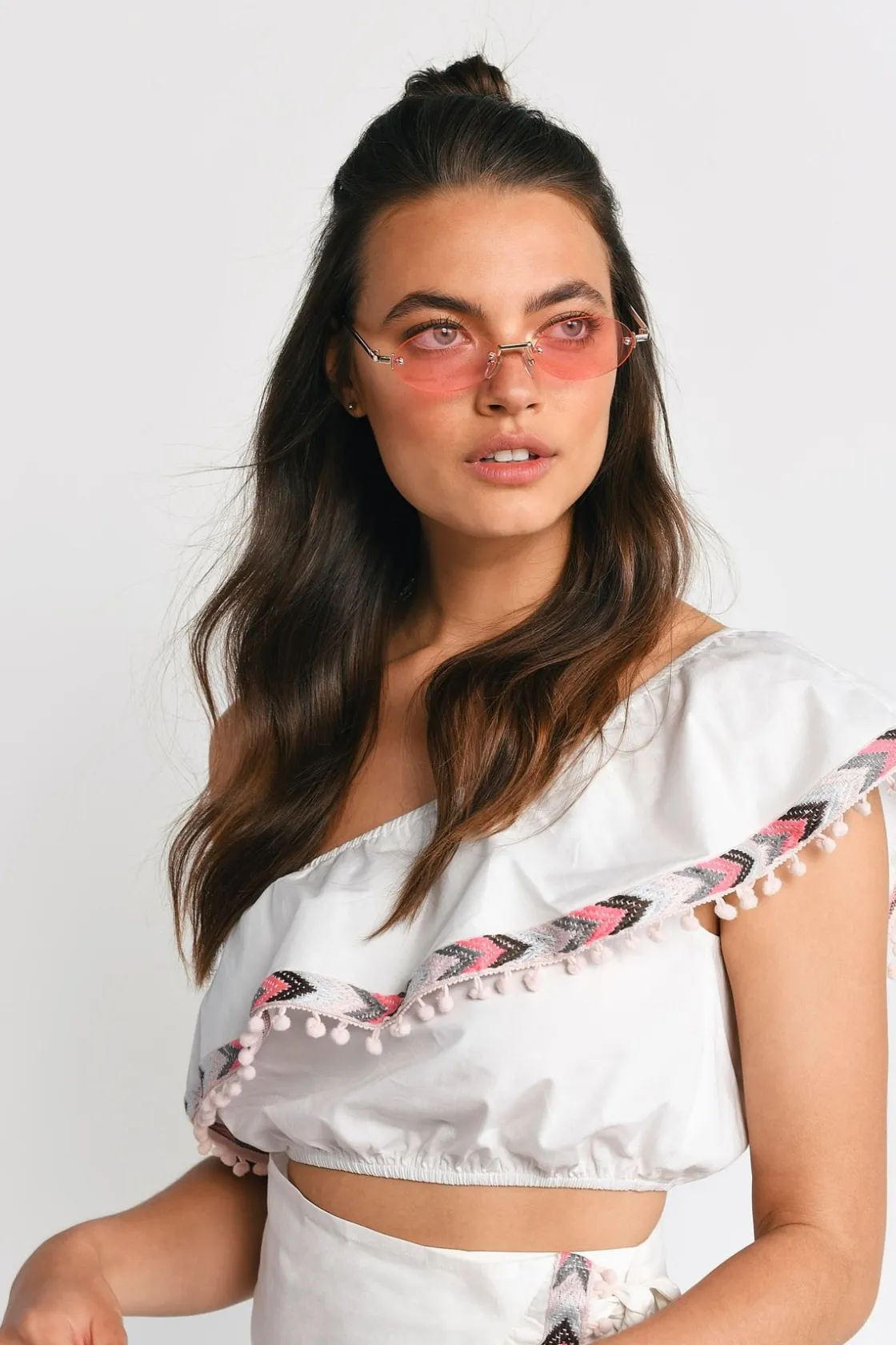 Tobi Judy Crop Top - White