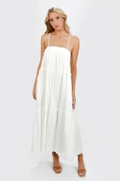 Tobi Julianne Chiffon Tiered Maxi Dress -
