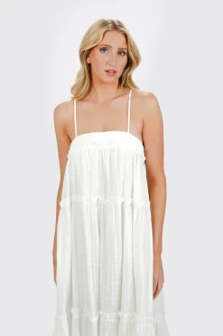 Tobi Julianne Chiffon Tiered Maxi Dress -
