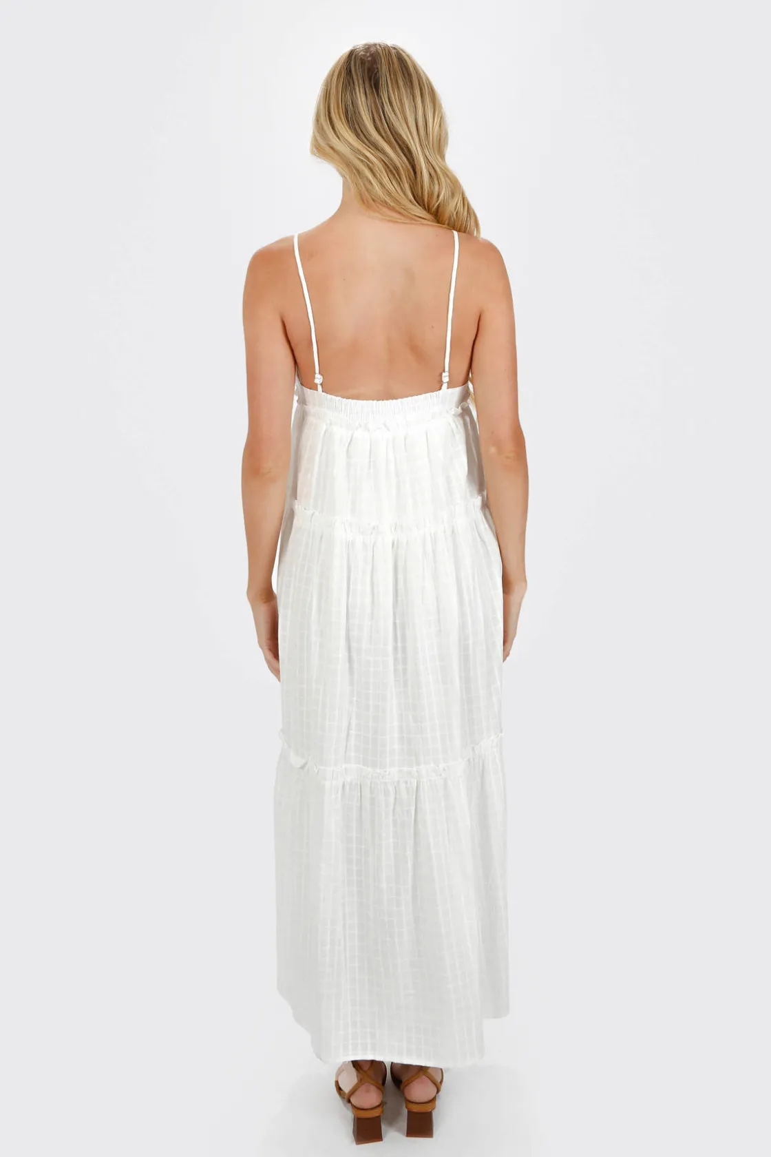 Tobi Julianne Chiffon Tiered Maxi Dress -