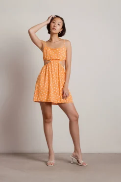 Tobi Juliet Floral Cutout Mini Dress -