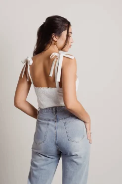 Tobi Junie Bustier Top - Ivory