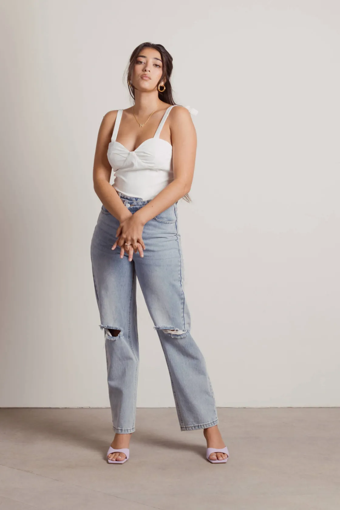 Tobi Junie Bustier Top - Ivory