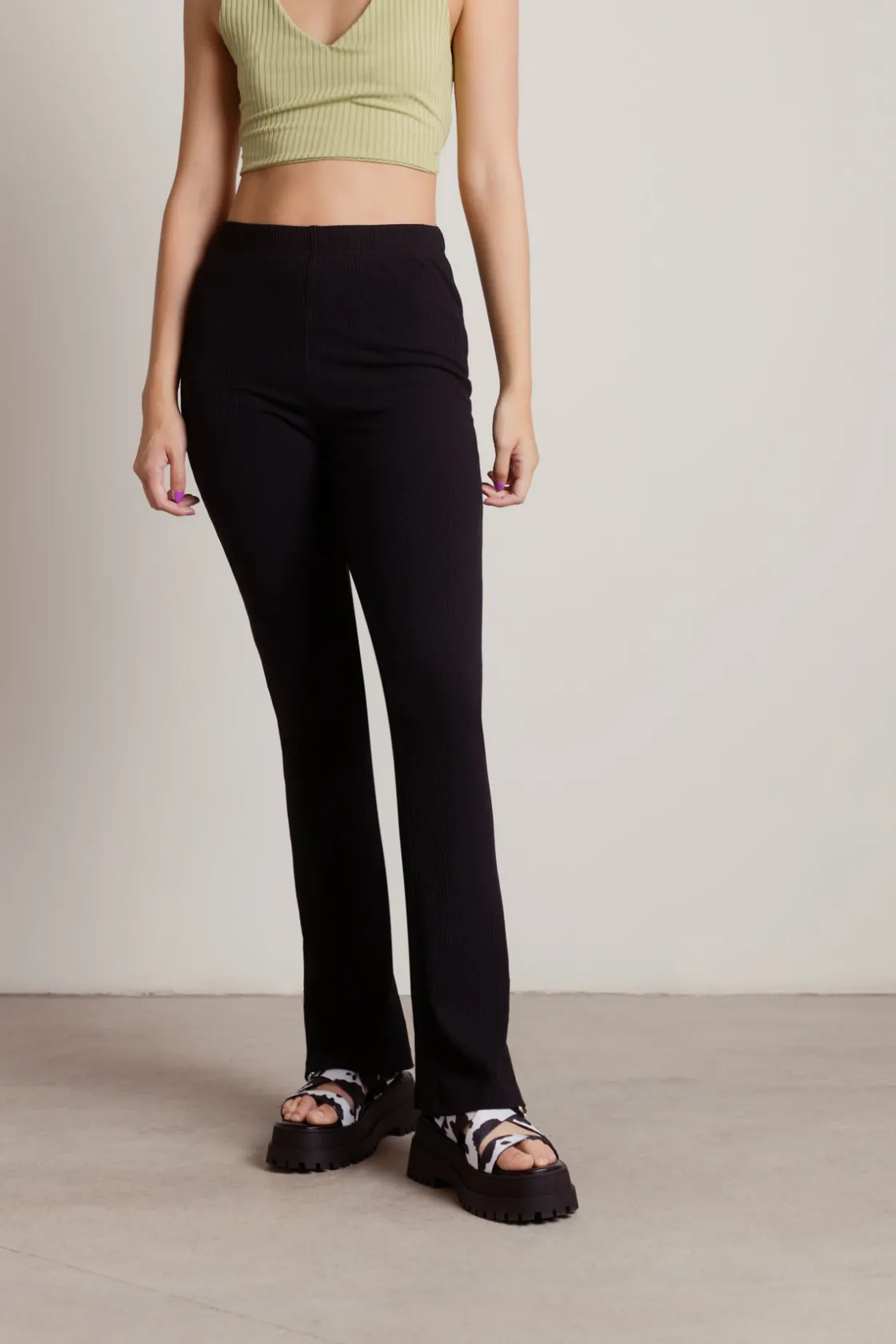 Tobi Just Dance Ribbed Pants -