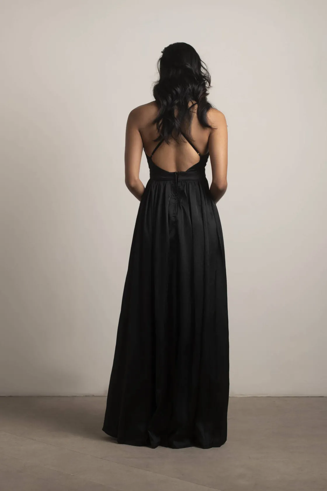 Tobi Just For The Night Satin Maxi Dress