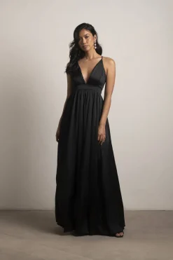 Tobi Just For The Night Satin Maxi Dress