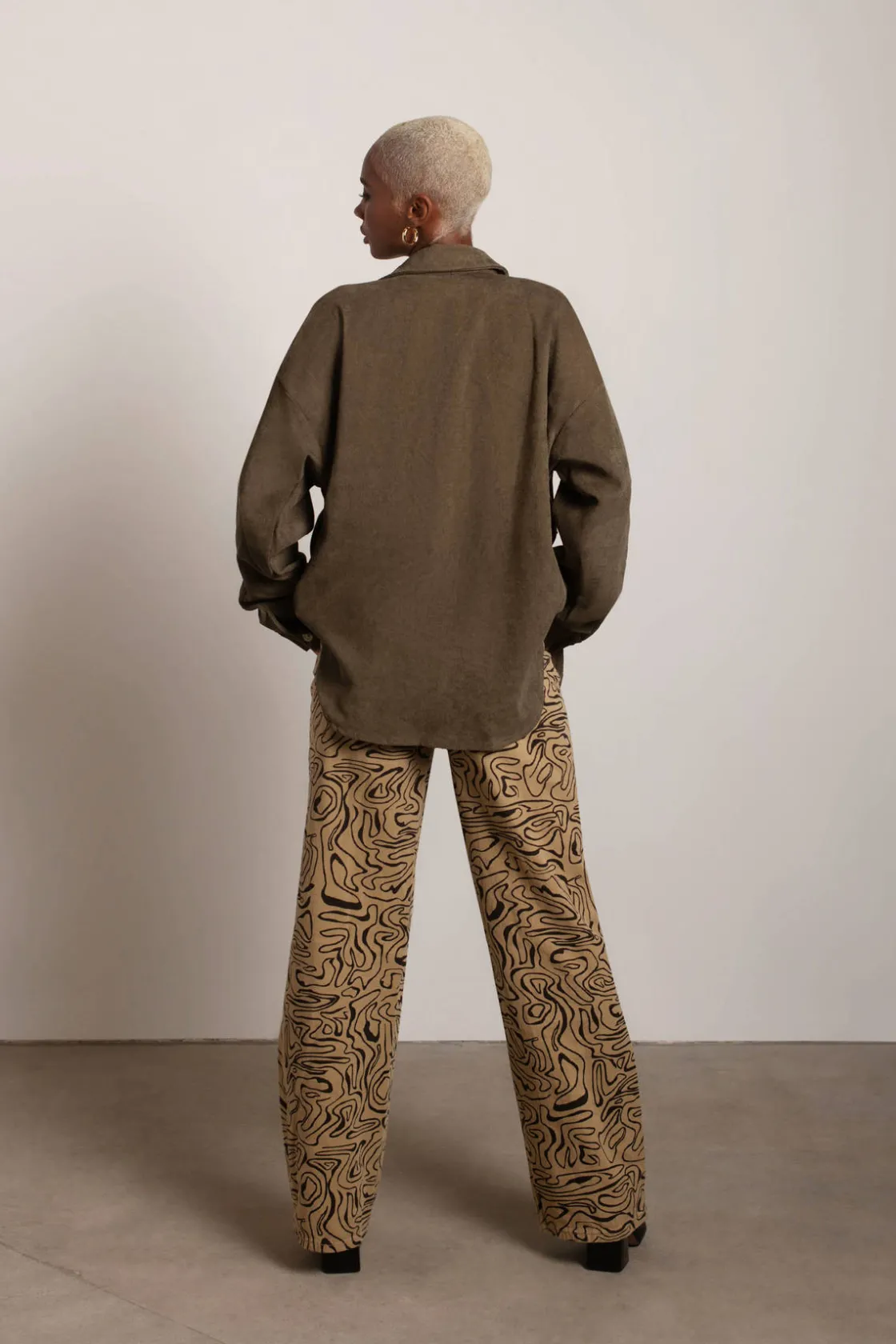 Tobi Just Listen Oversized Shacket - Lavender