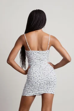 Tobi Just Peachy Floral Bustier Mini Dress -