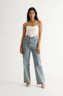 Tobi Just Thinking Of You Bustier Crop Top