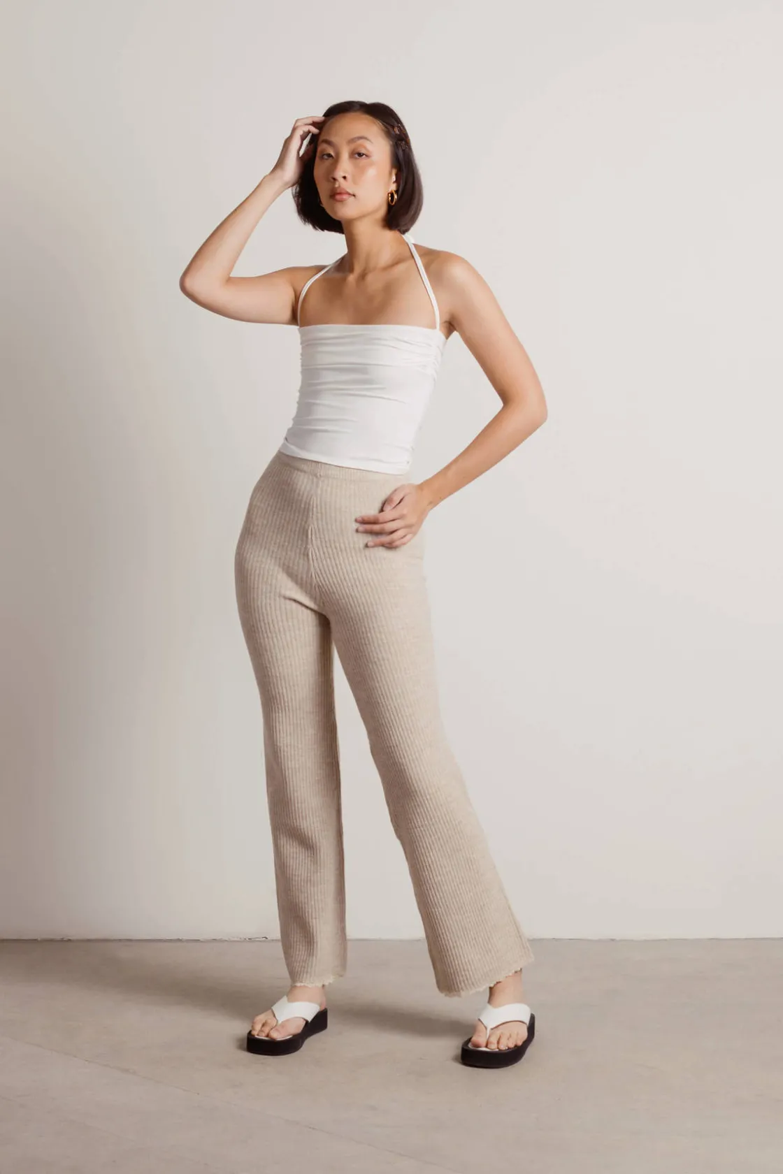 Tobi Just Waiting On You Ribbed Pants -