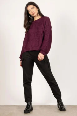 Tobi Kacey Chunky Knit Sweater - Mocha