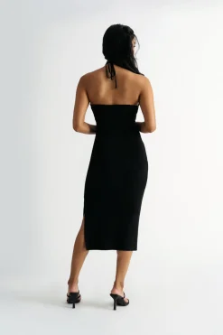 Tobi Kachel Cutout Bodycon Midi Dress - Ivory