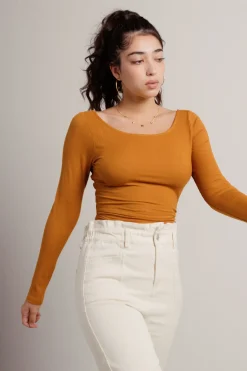 Tobi Kaleah Crop Top - Brown