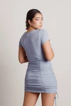 Tobi Kareena Ruched Bodycon Mini Dress -
