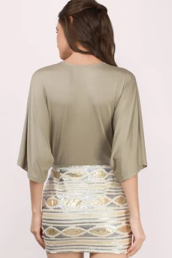 Tobi Kari Sequin Skirt