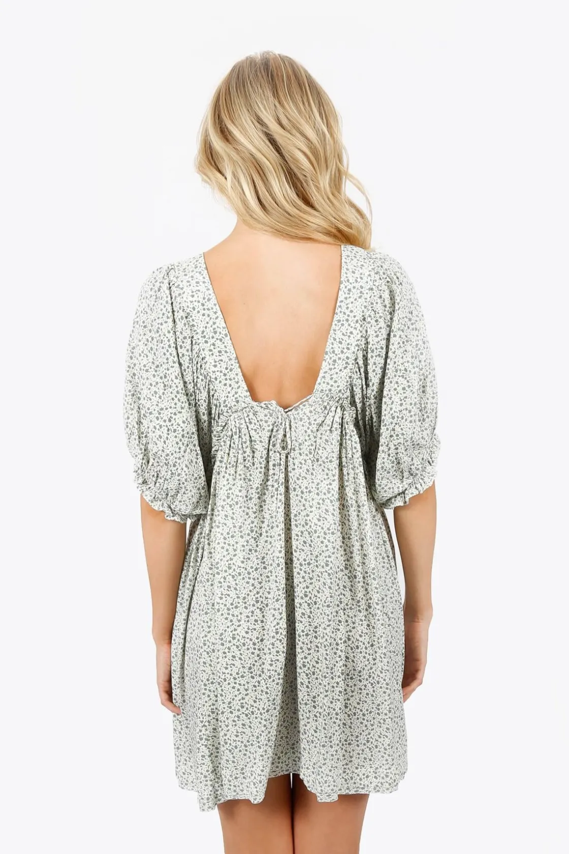 Tobi Kaydence Pattern Babydoll Mini Dress -