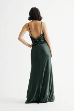 Tobi Kaylin Satin Mermaid Maxi Dress - Lavender