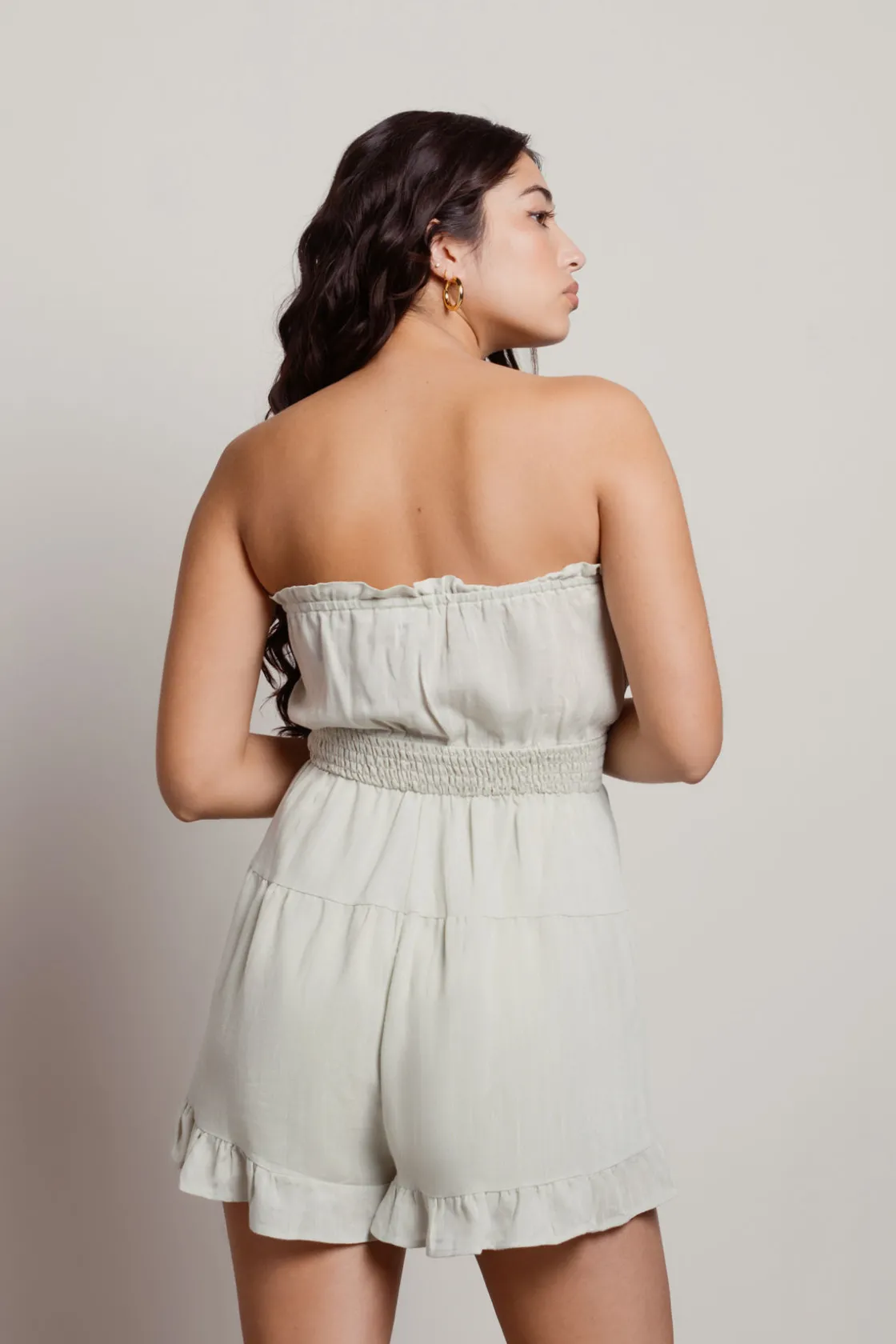 Tobi Keele Ruffle Romper -