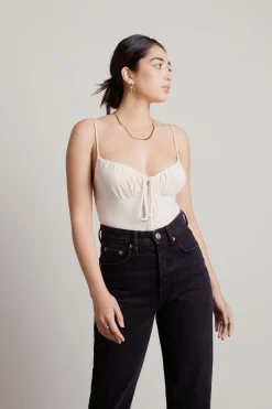 Tobi Keep Up Ruched Bust Bodysuit -