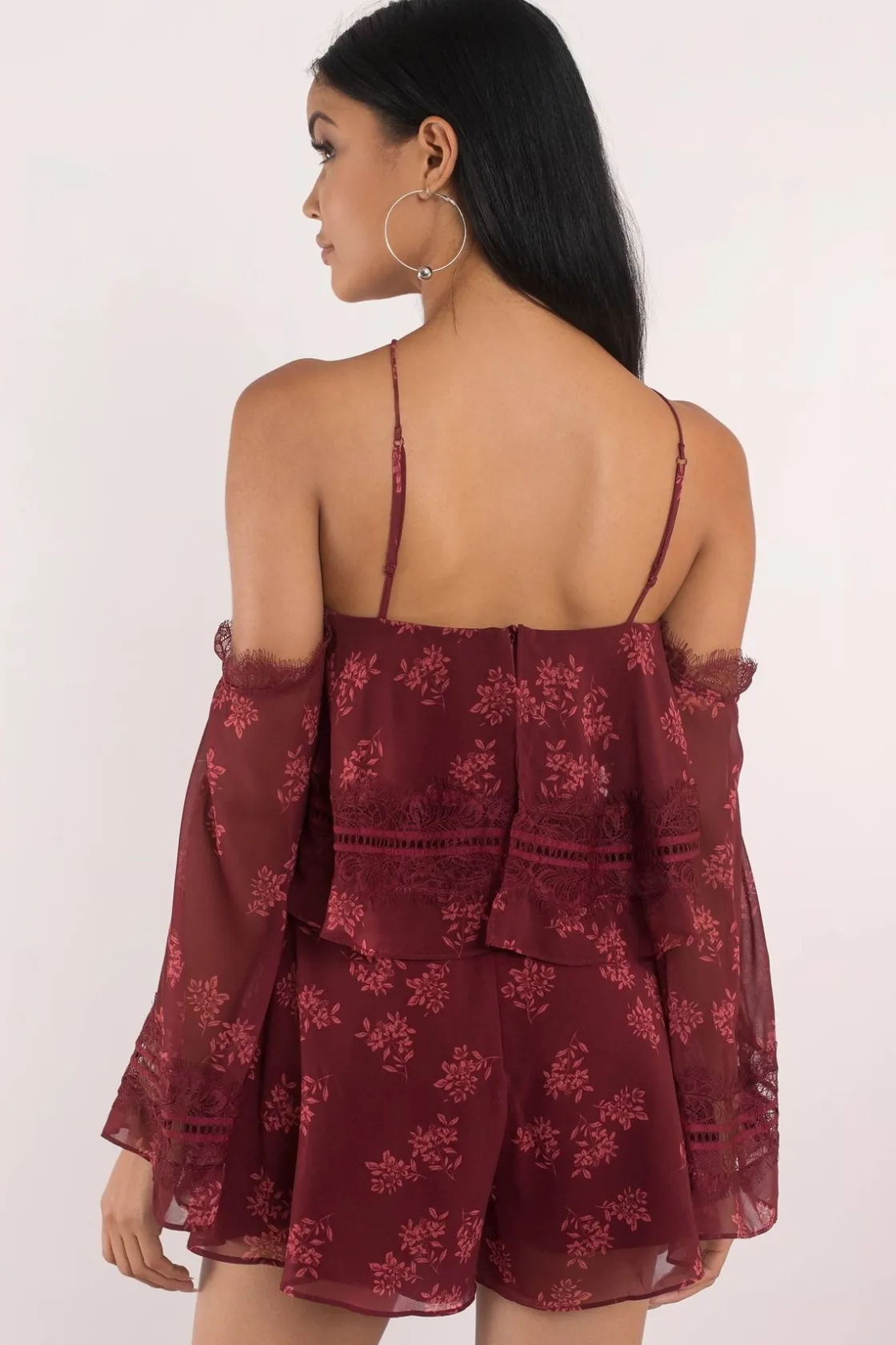 Tobi Keepsake Moonlight Cold Shoulder Romper -