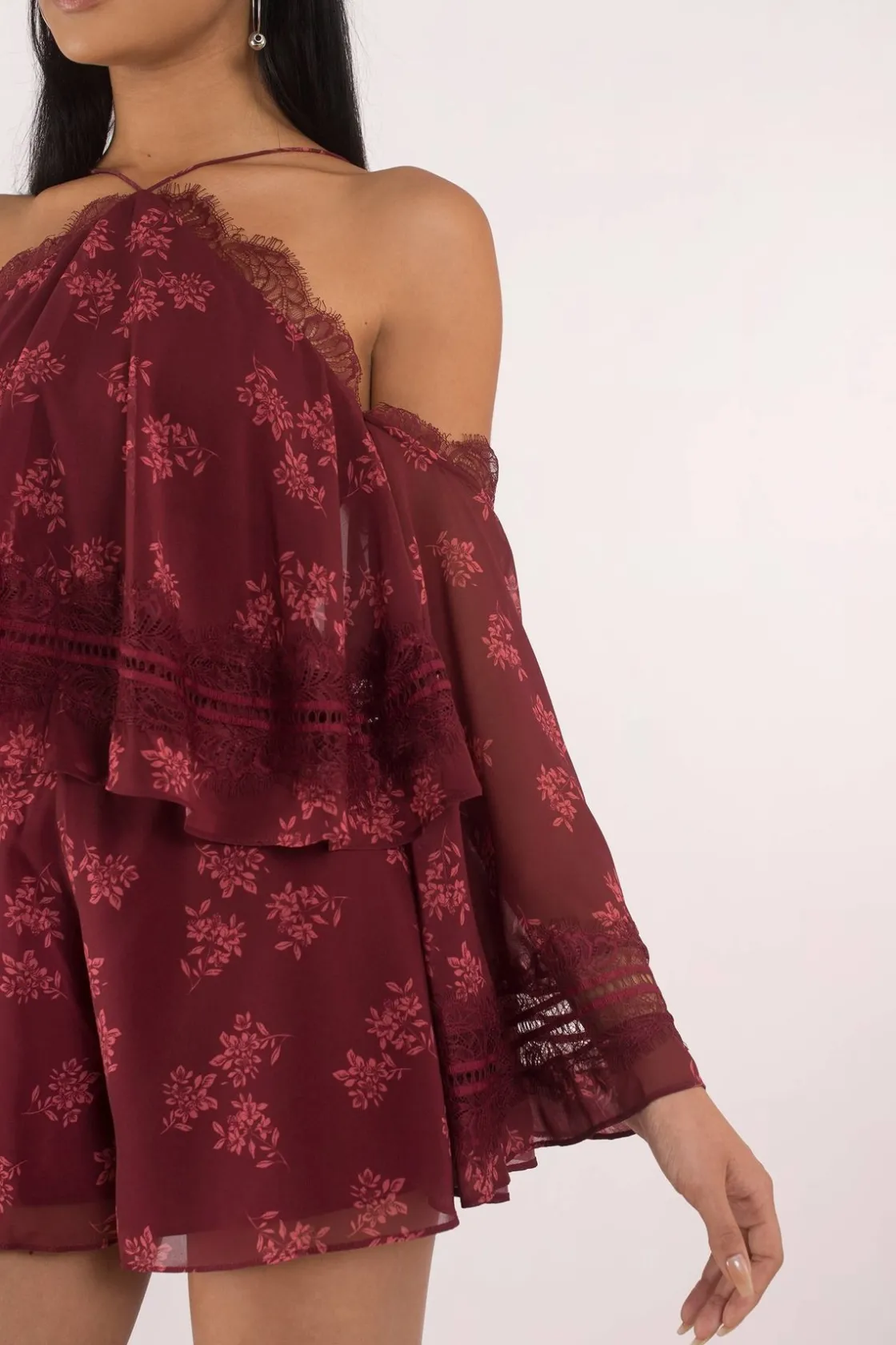 Tobi Keepsake Moonlight Cold Shoulder Romper -