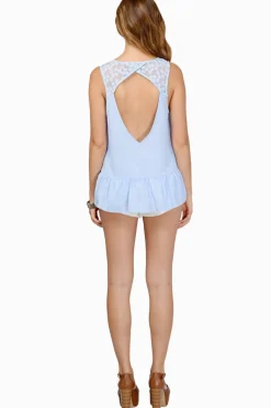 Tobi Kelis Open Back Blouse - Coral