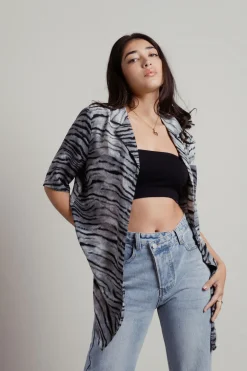 Tobi Kimora Tiger Print Shirt -